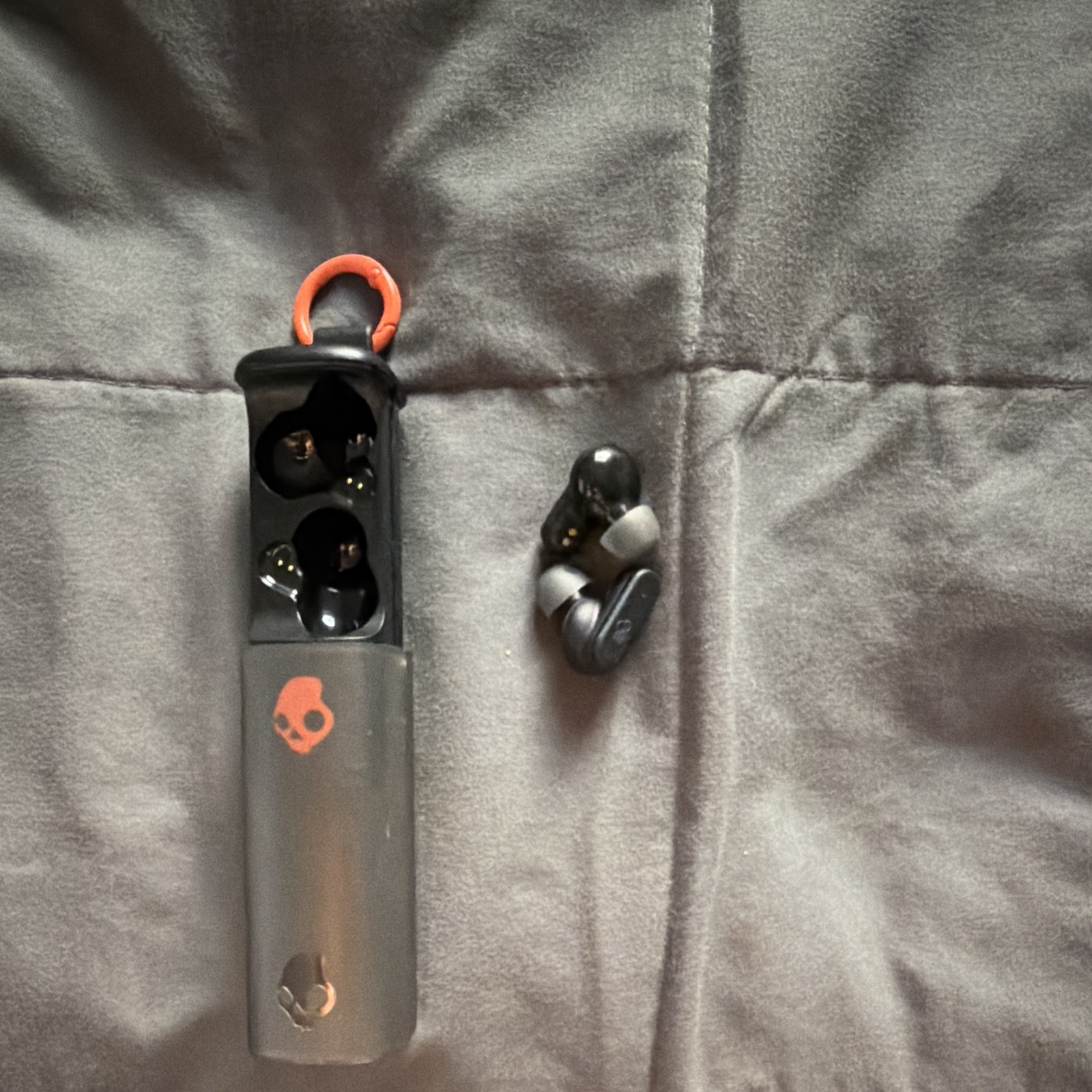 Skullcandy Dime Evo Bluetooth True Wireless Earbuds Waterproof Case Gray/Blk