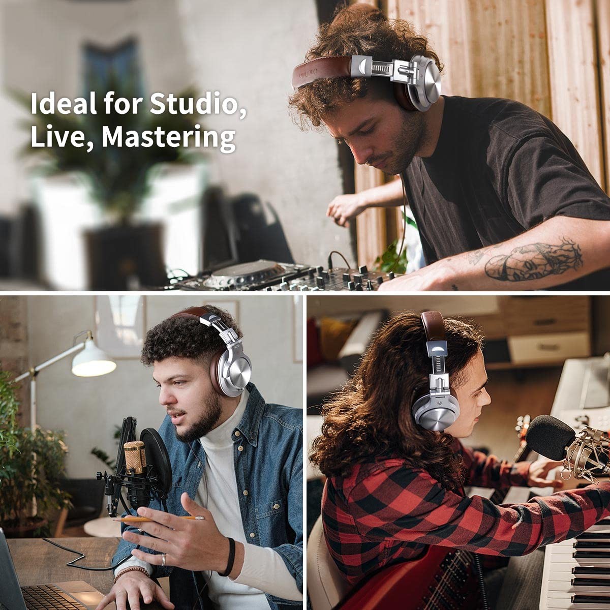 A71 Hi-Res Studio Recording Headphones – Wired Over Ear Headphones with Share…