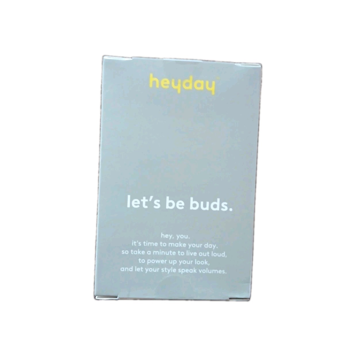 Heyday Wired Earbuds, Mic & Remote, Bright Blue, 3.5mm Plug, Comfort Fit, NEW