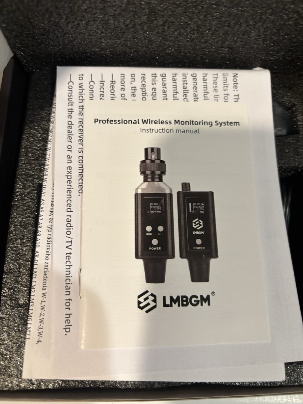 LGBGM A9 UHF Wireless In-Ear Monitor Pro System BRAND NEW!