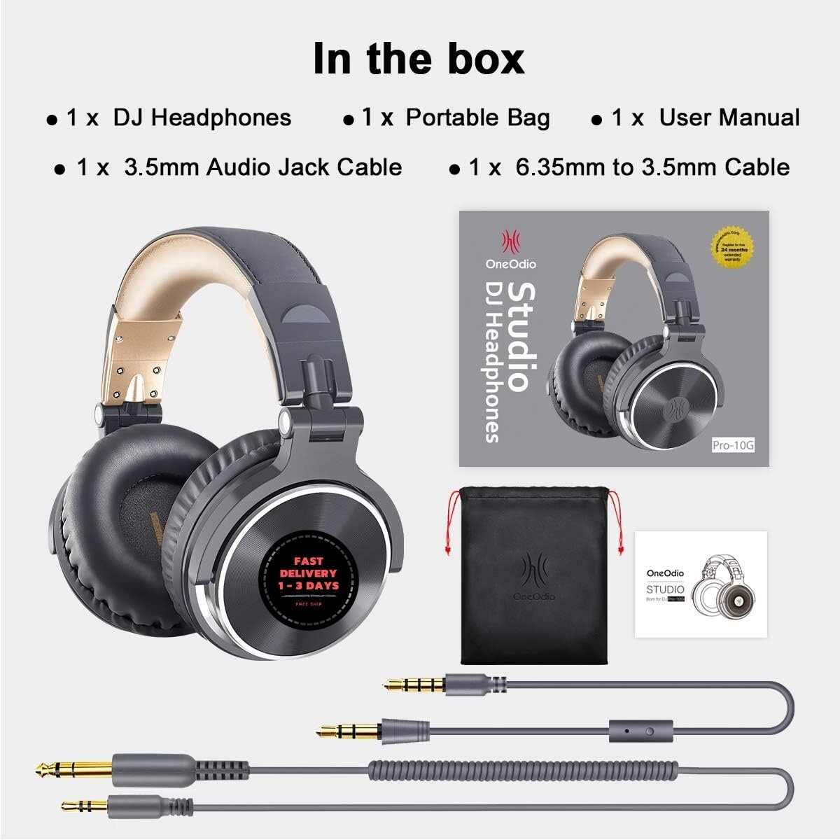 Audifonos Profesionales Auriculares para DJ Headphone Professional. Nuevo