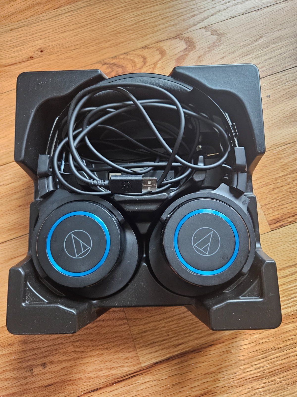 Audio-Technica ATH-G1WL Wireless Gaming Headset Black Blue USB Boom Mic