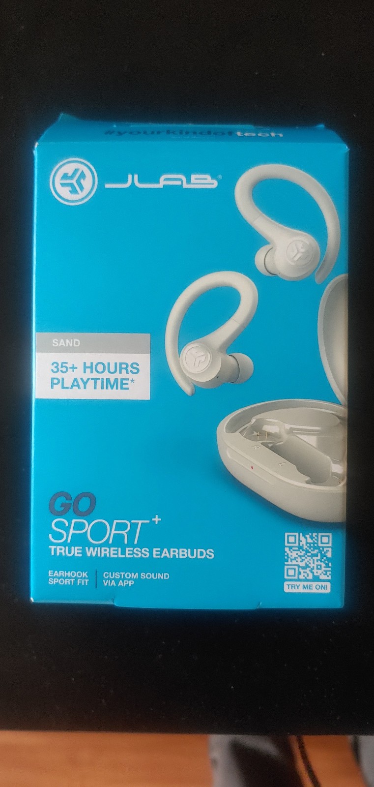 JLab Go Sport+ Wireless Workout Earbuds Ft. Clear Calling, Secure Earhook 35+ Hr