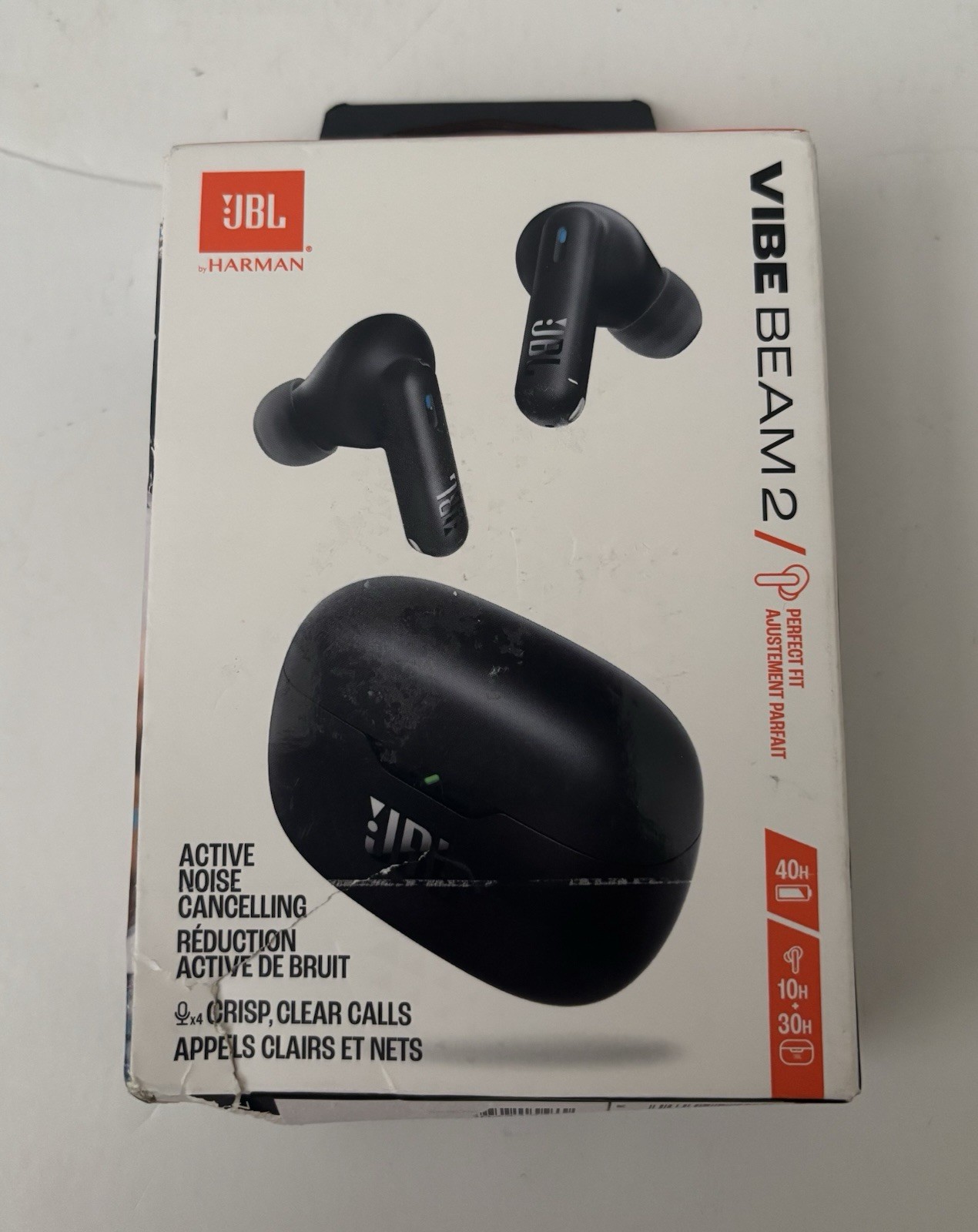 JBL Vibe Beam 2 – True Wireless Noise Cancelling Earbuds – Damage Box