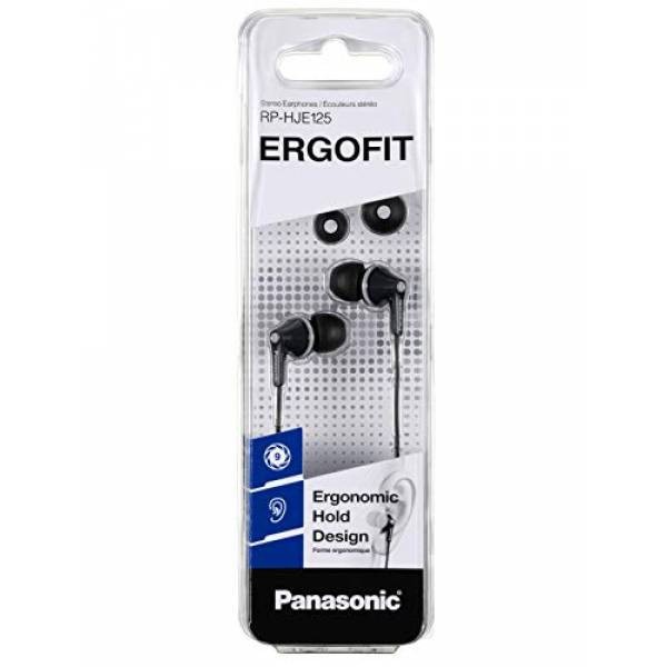 RP-HJE125 PANASONIC ErgoFit In-Ear Earbud Headphones NEW – Black