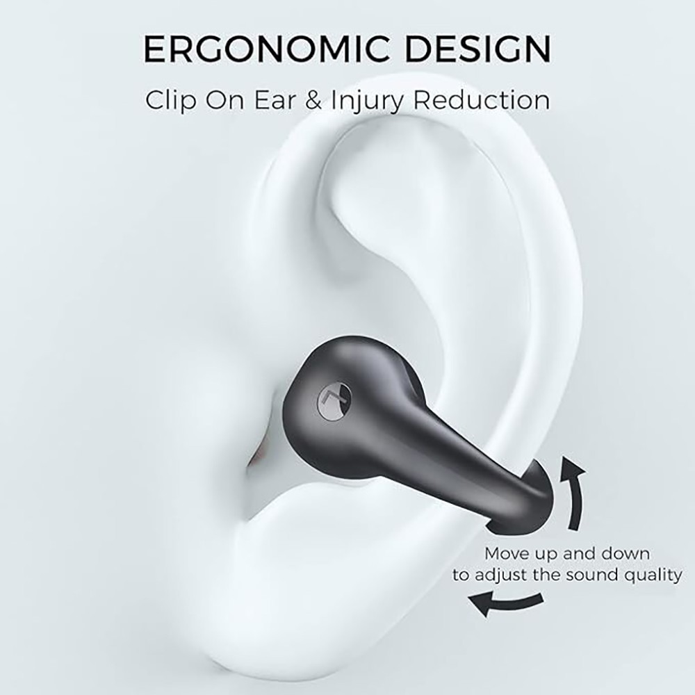 Secure Ear Hook Sports Earbuds Bluetooth 5.3 – IPX5 Waterproof, LED Display Case