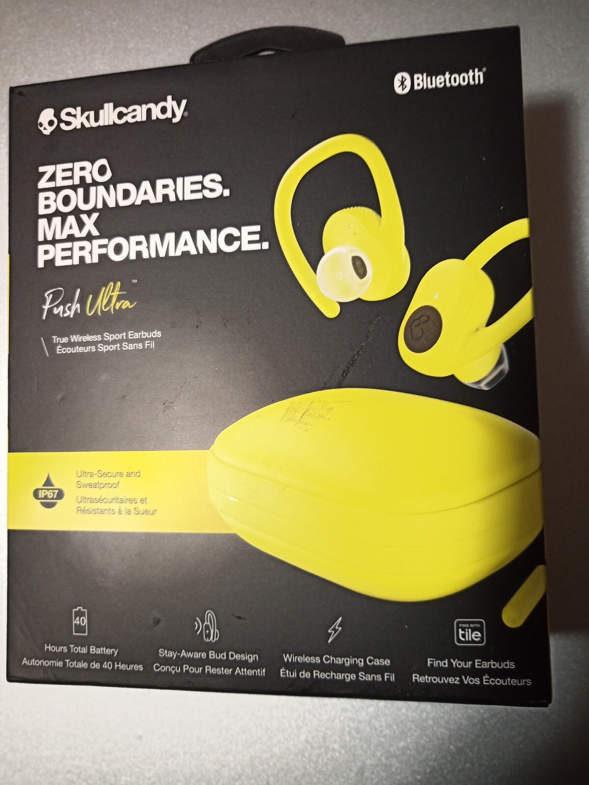 🔥🔥Skullcandy Push Ultra True Wireless Sport Earbuds w/ Bluetooth Yellow✳️✳️