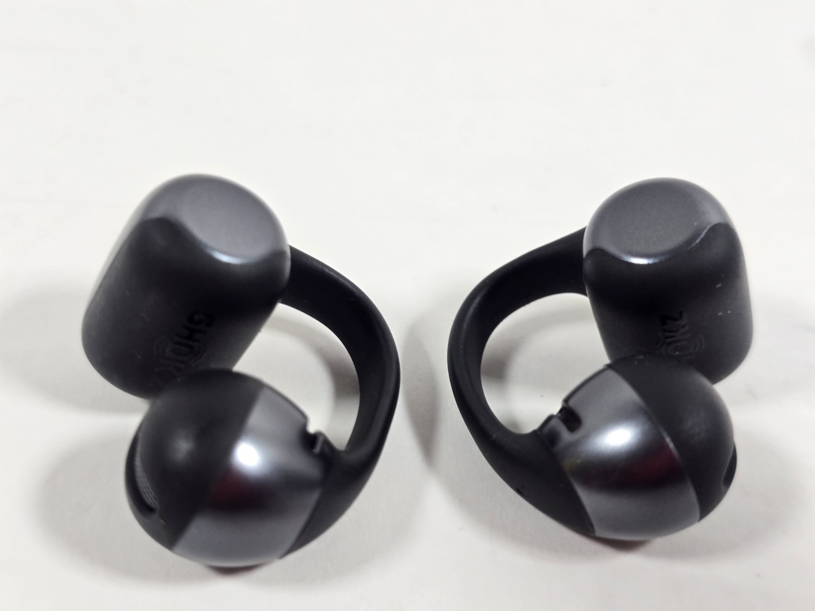 Shokz OpenDots ONE Open-Ear Wireless Bluetooth Earbuds Black No Case