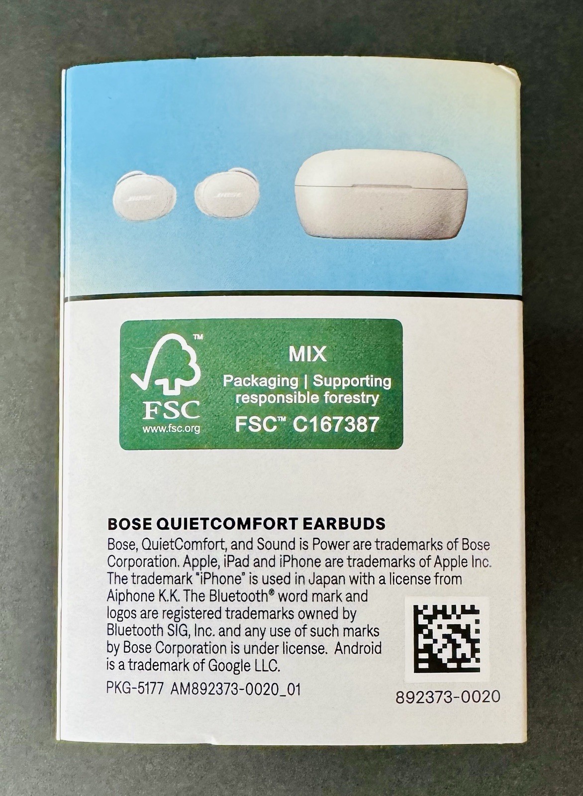 Bose – QuietComfort True Wireless Noise Cancelling In-Ear Earbuds, White SEALED