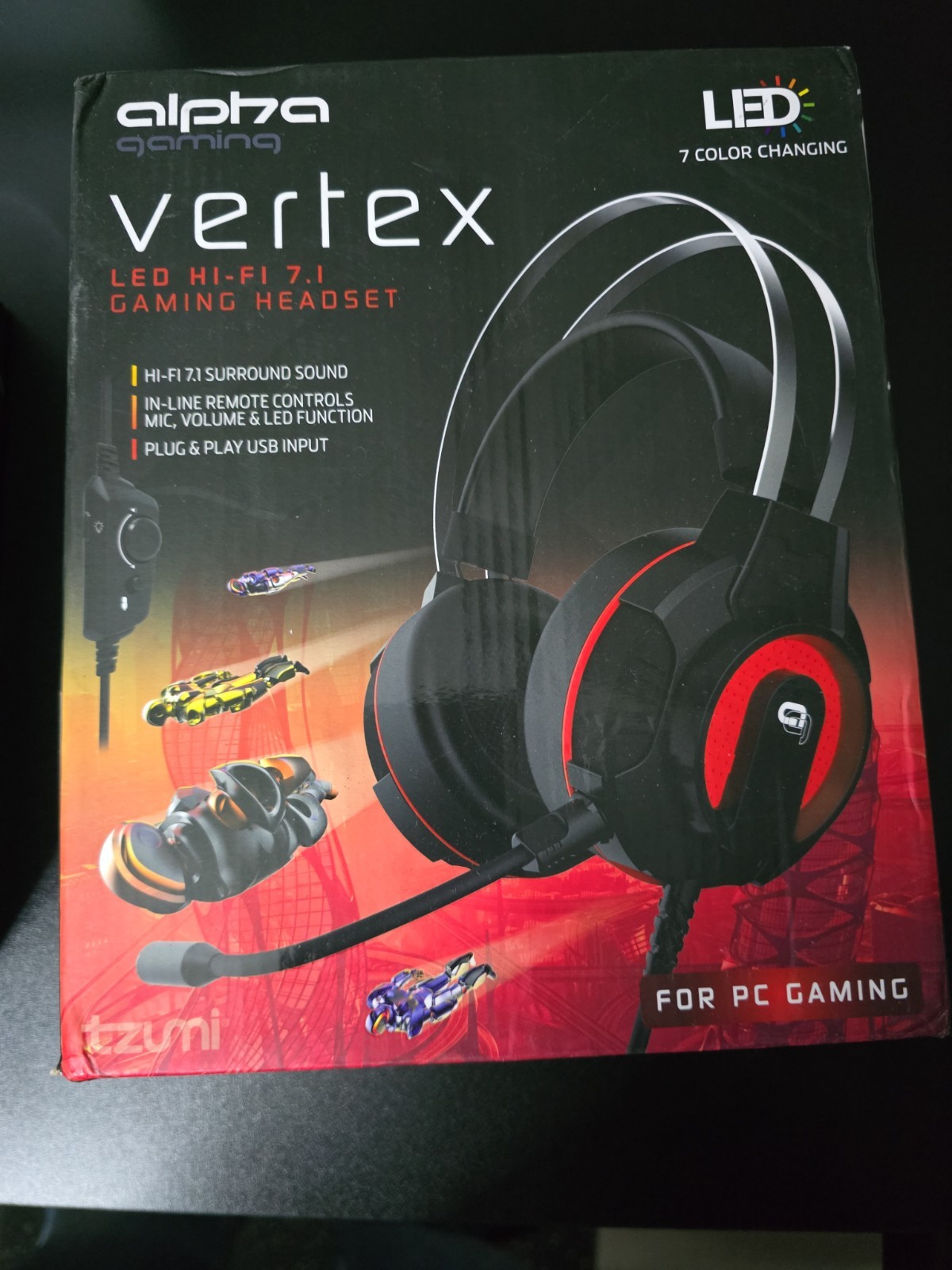 Alpha Gaming Vertex LED HI-FI 7.1 Gaming Headset