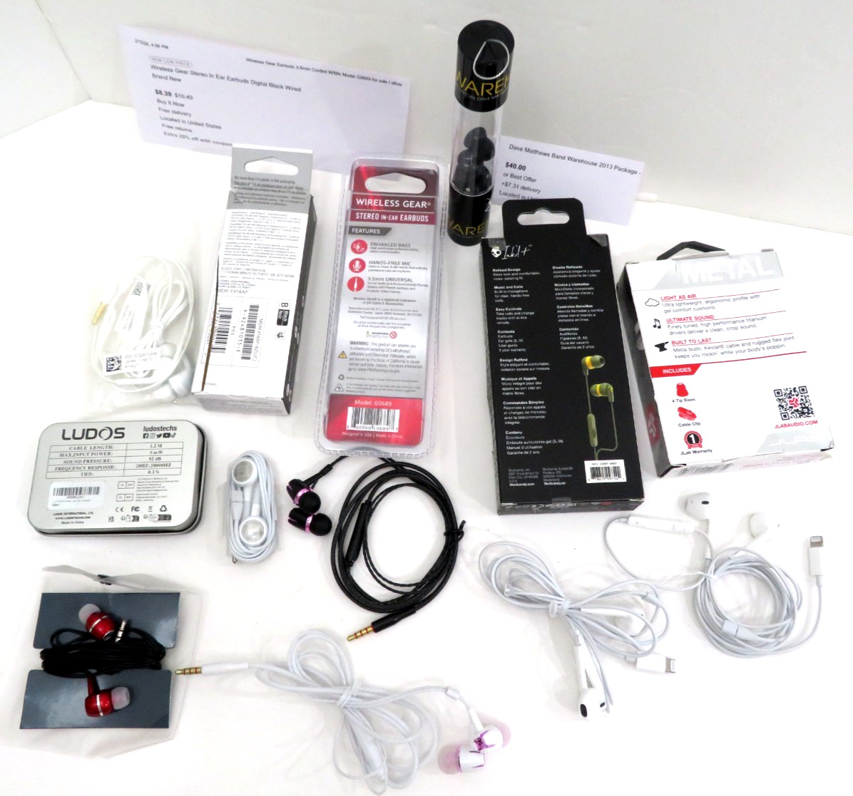 Sony MDREX14AP SkullCandy, Wireless Gear, Sneakhead, Ludos Wired 3.5mm Earphones