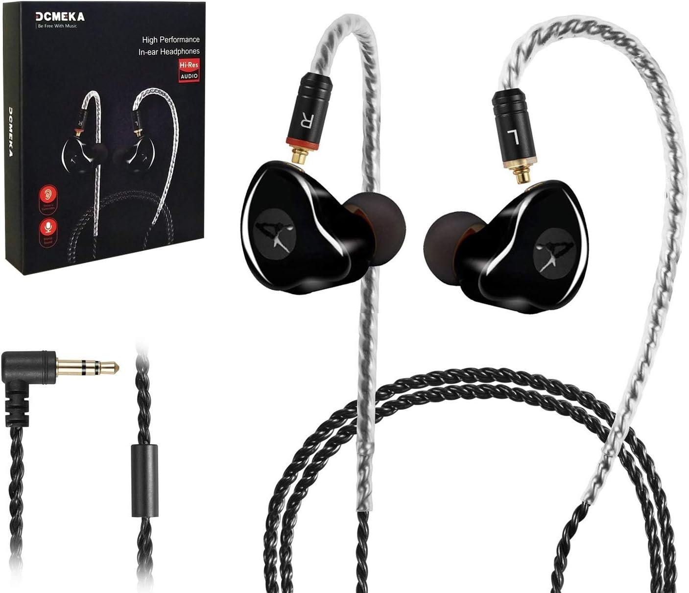 Dynamic Noise Cancelling Earbuds with Detachable Cable – Perfect for Musicians