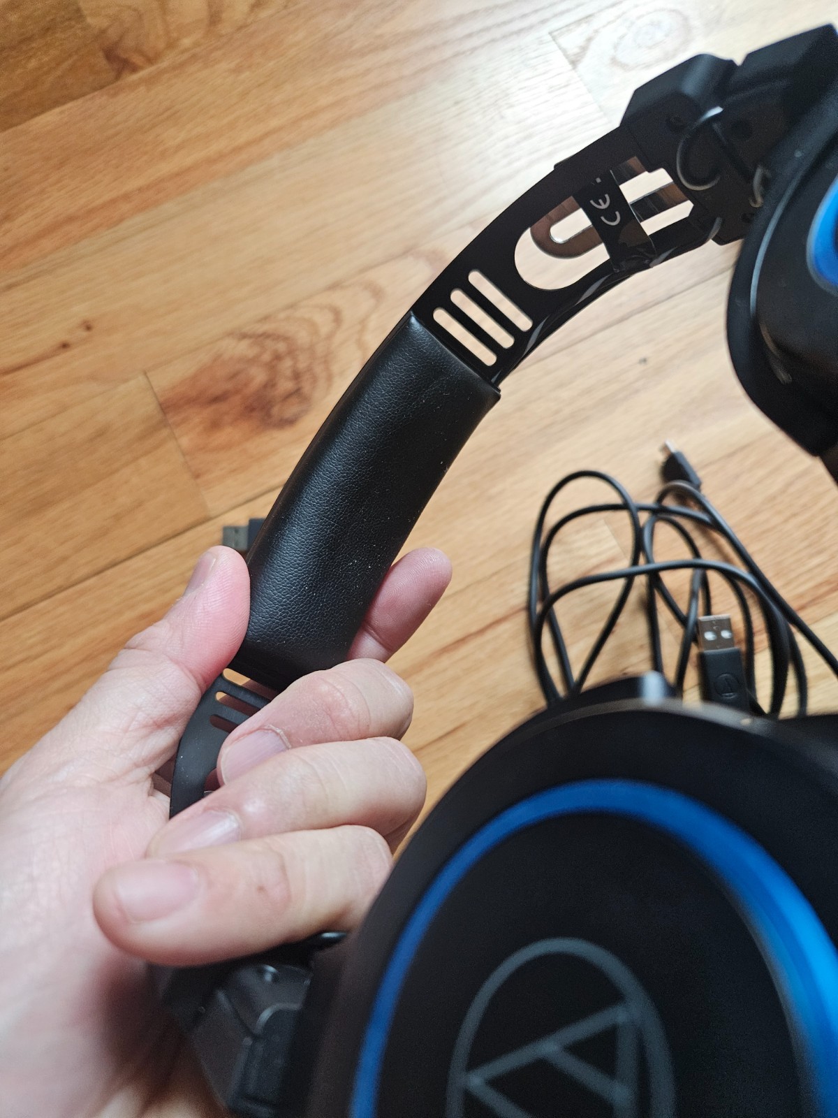 Audio-Technica ATH-G1WL Wireless Gaming Headset Black Blue USB Boom Mic