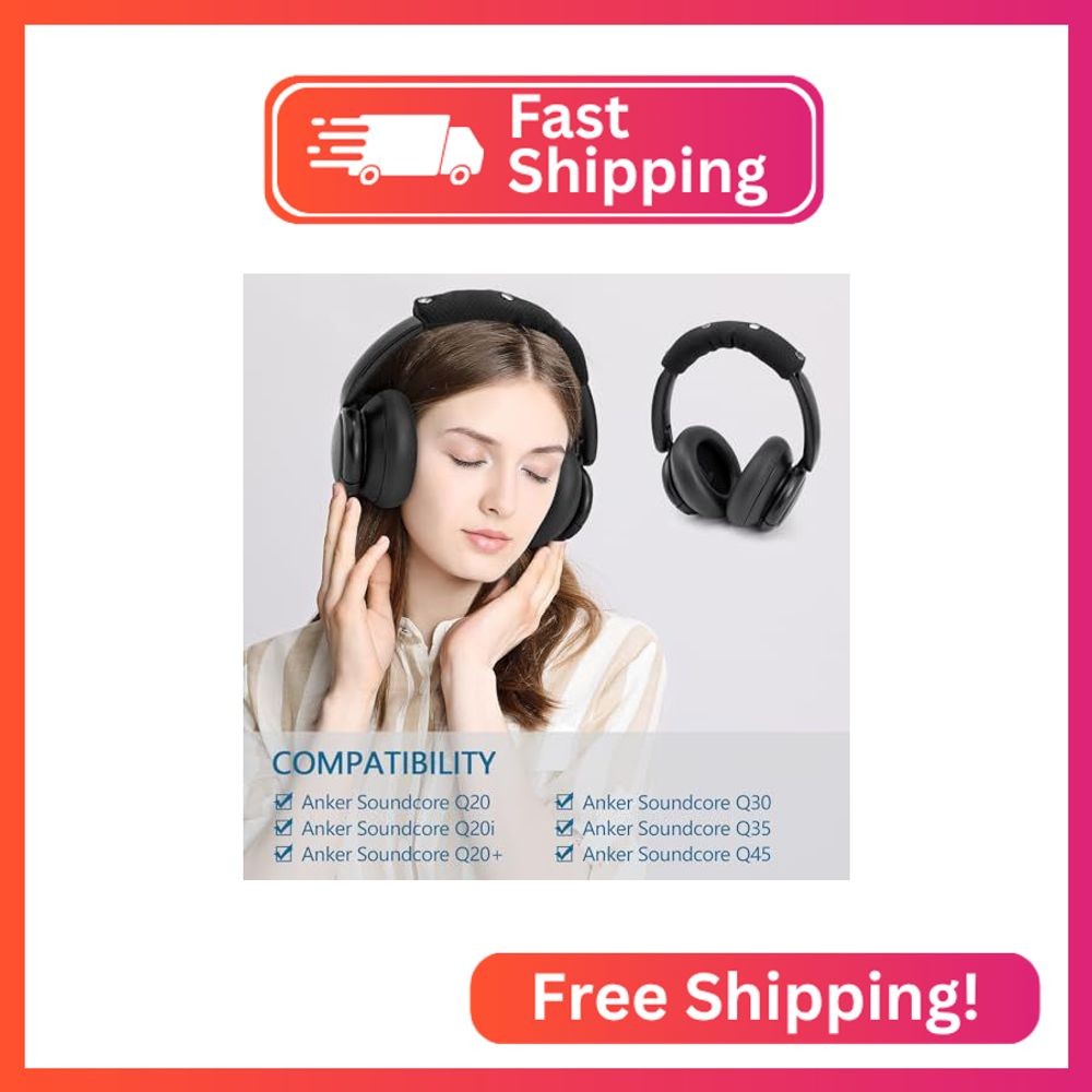 GEVO Headphone Headband Cover for Anker Soundcore Q20,Q20i,Q20+,Q30,Q35,Q45 Head