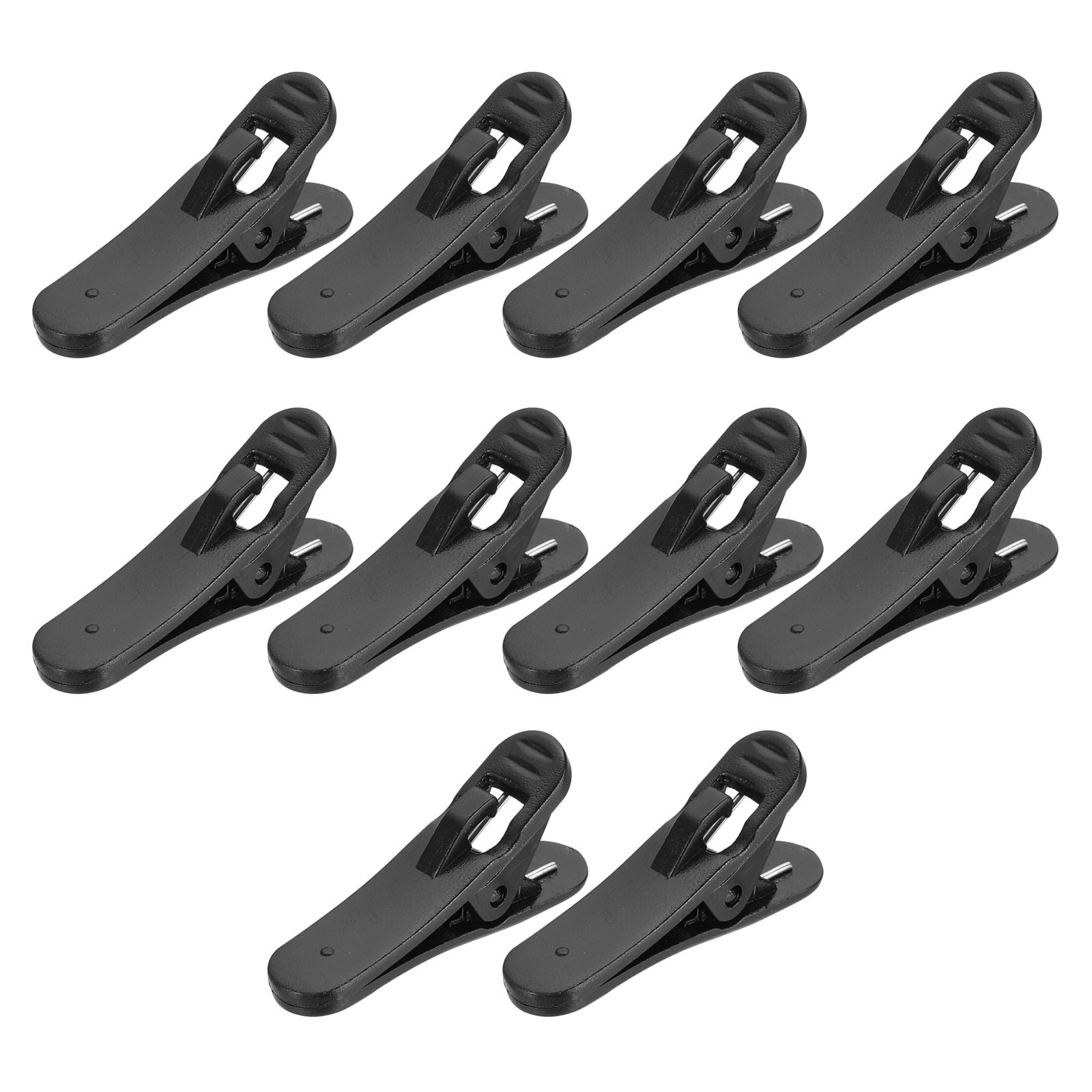 10 Pcs Headphone Wire Clip 1.3″x0.31″x0.55″ Black
