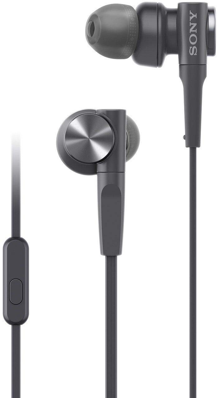 Sony MDR-XB55AP Wired In-Ear Headphones – Black and Blue