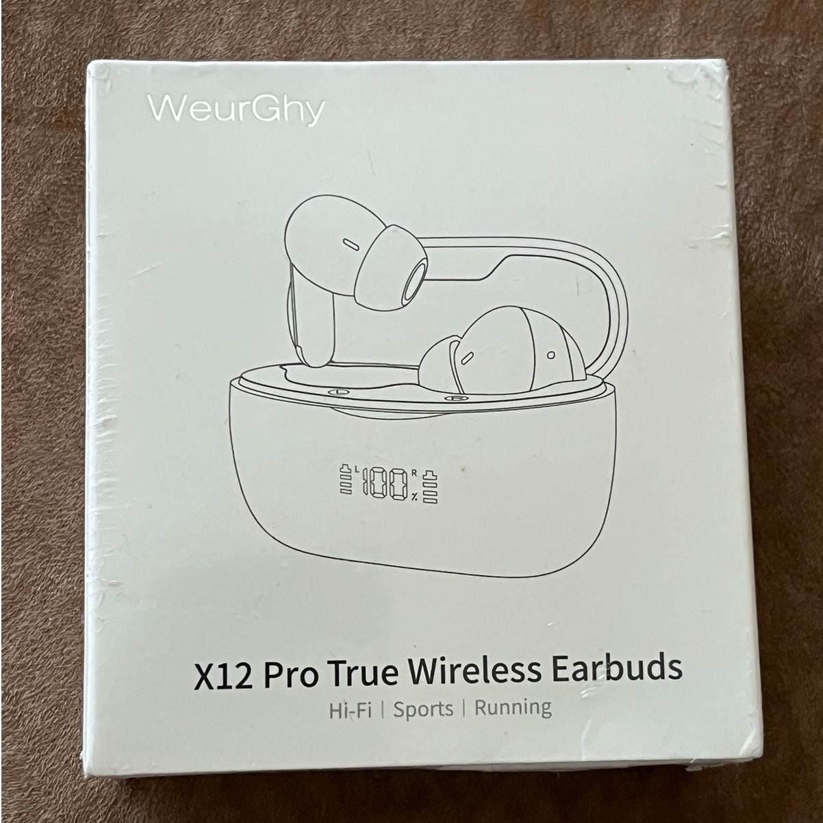 WeurGhy X12 Pro True Wireless Bluetooth Earbuds Hi-Fi Sports Factory Sealed