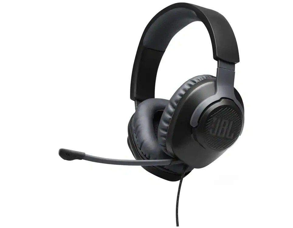JBL JBLQUANTUM100BLKAM Wired Over-The-Ear Gaming Headset NEW SEALED