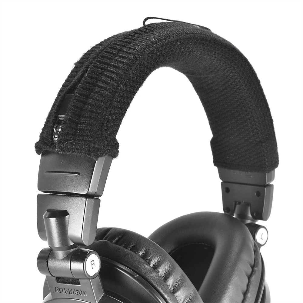 Headphone Headband Cover Knitted Zipper Cushion Protective Pad Head Headstock