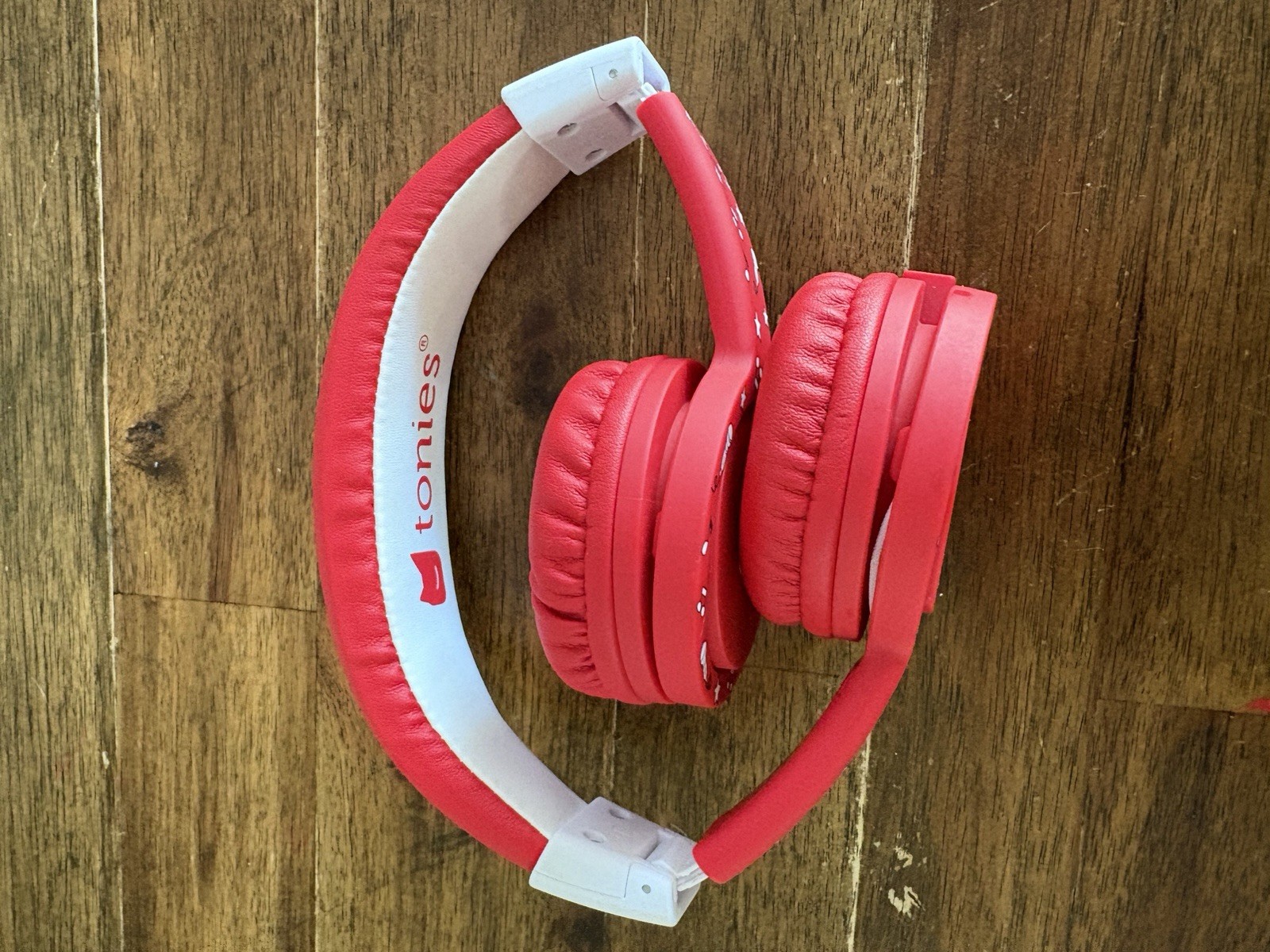 Red Headphones For Kids-Toniebox No Aux Cable