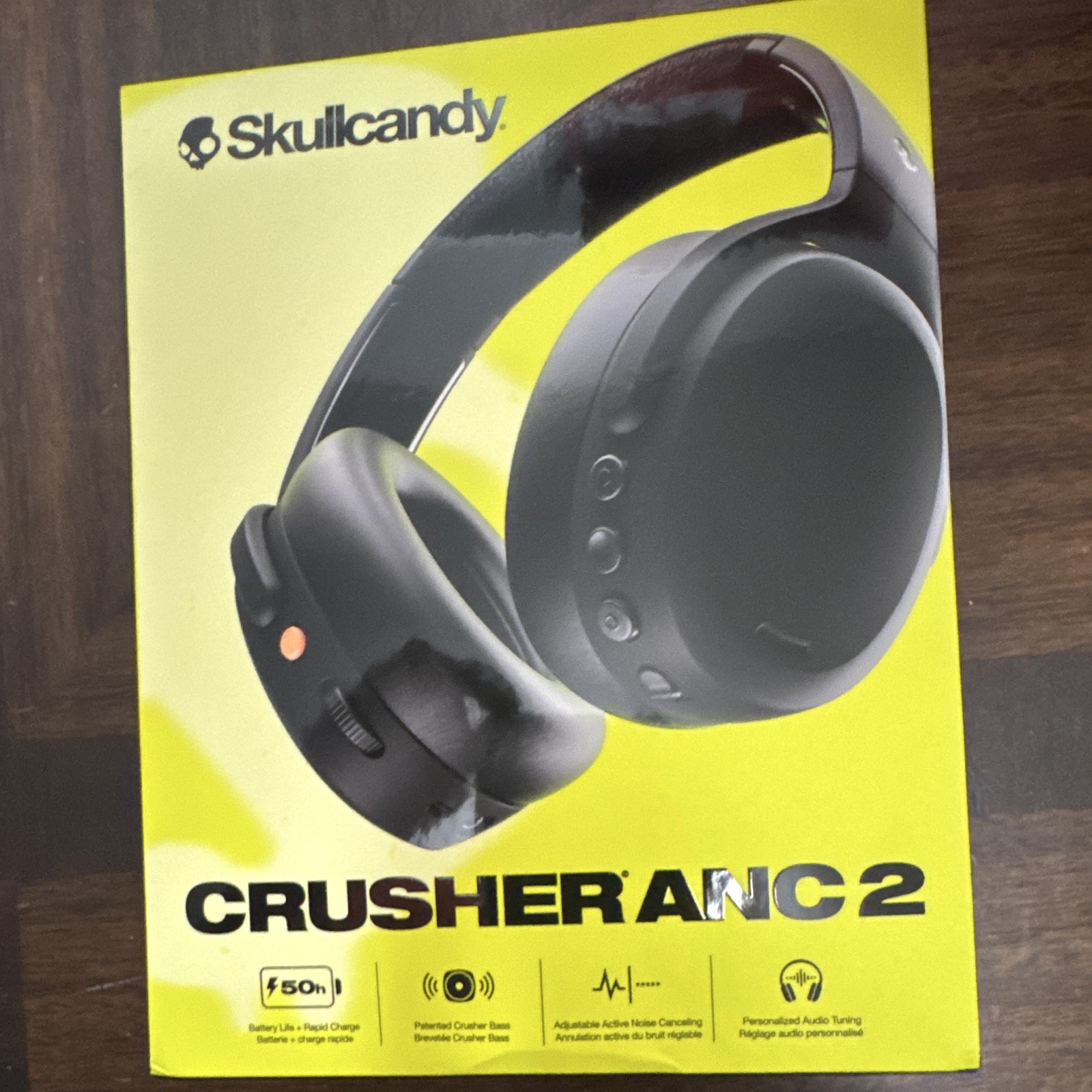 Skullcandy Crusher ANC 2 Wireless Over-Ear Bluetooth Headphones with Extra USB-C