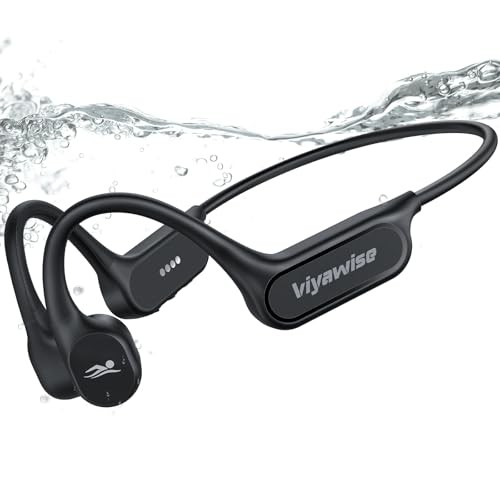 B11 Bone Conduction Headphones – IP68 Waterproof Earbuds – Black