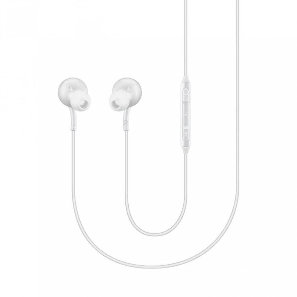 Four (4) Samsung AKG EO-IG955 3.5mm Earbud Headphones w/ Microphone – White (B)