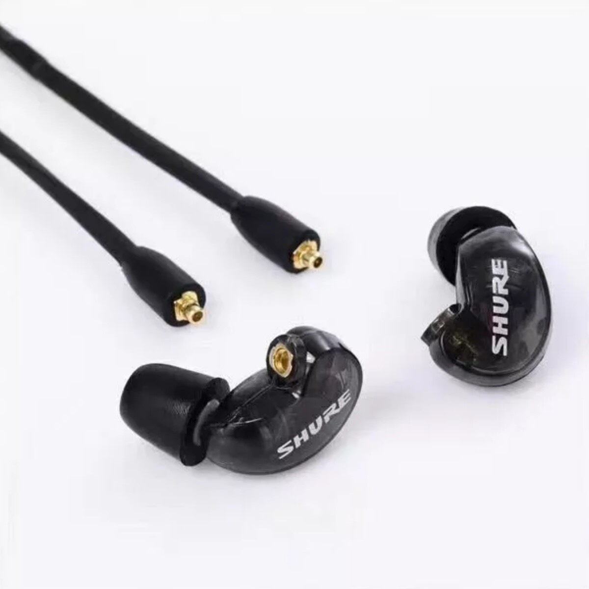 Shure SE215K Professional In Ear Live Sound Monitoring Headphones Black Eeabuds