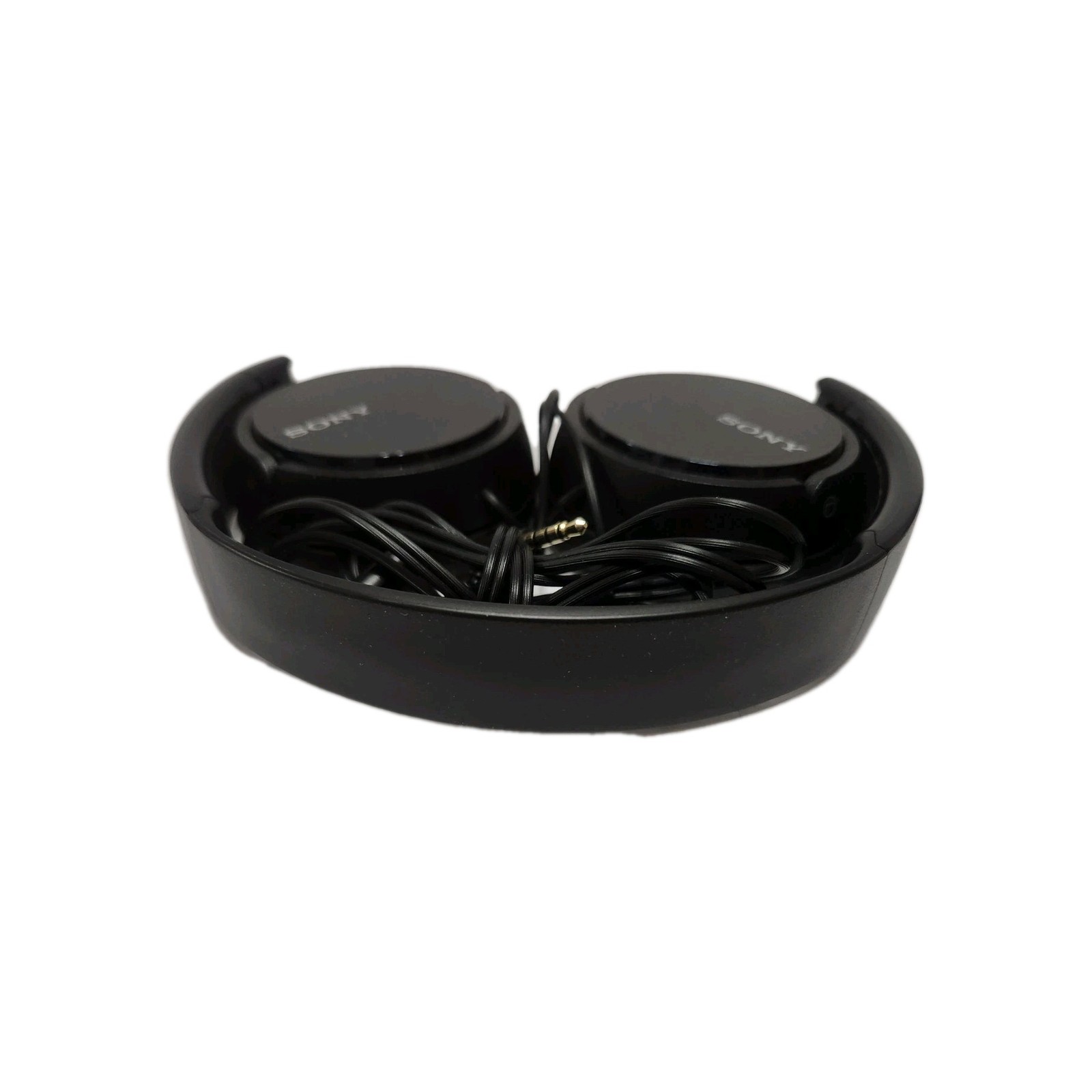 Black Sony MDR-ZX310AP Foldable Wired Headphones w/Mic 3.5mm Jack -Cord:Y/Plug:L