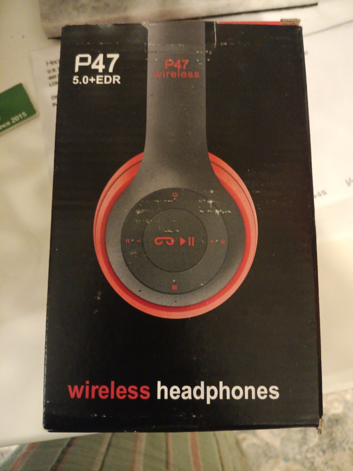 P47 5.0+EDR Wireless Bluetooth Over the Ear Headphones