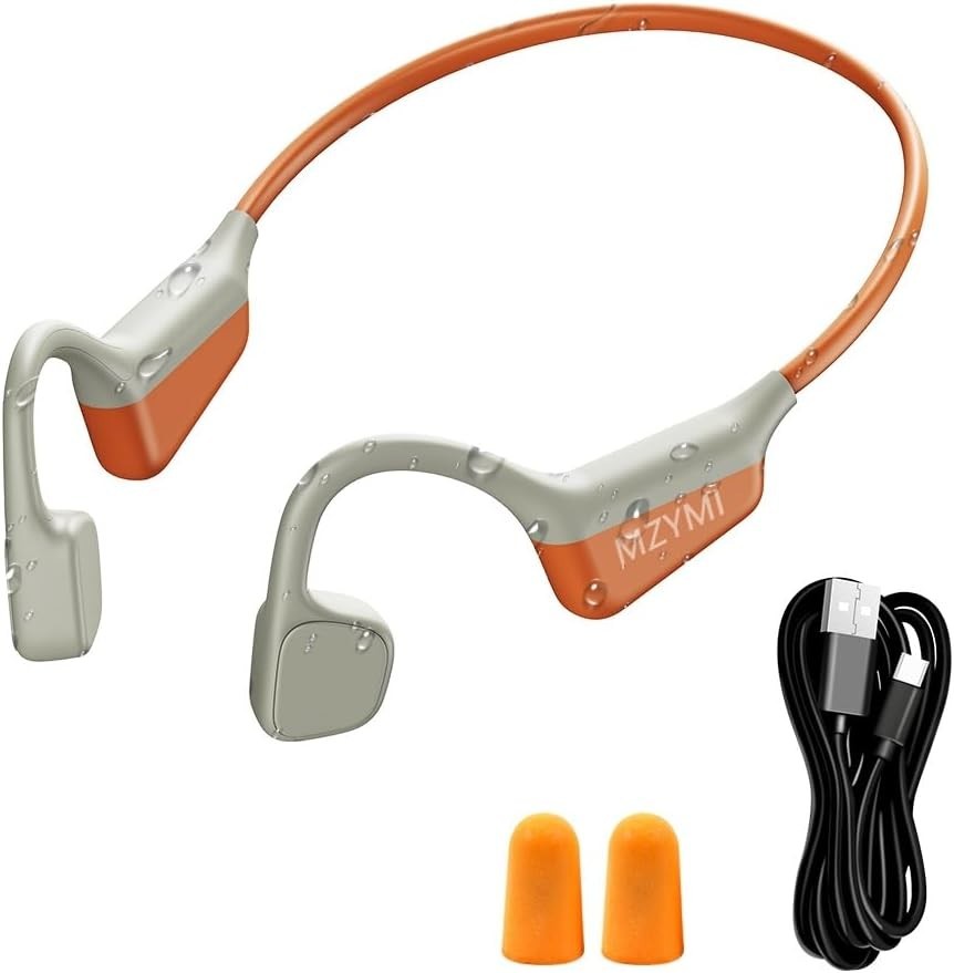 15H Playtime Waterproof Bone Conduction Headphones – Ideal for Running & Cycling