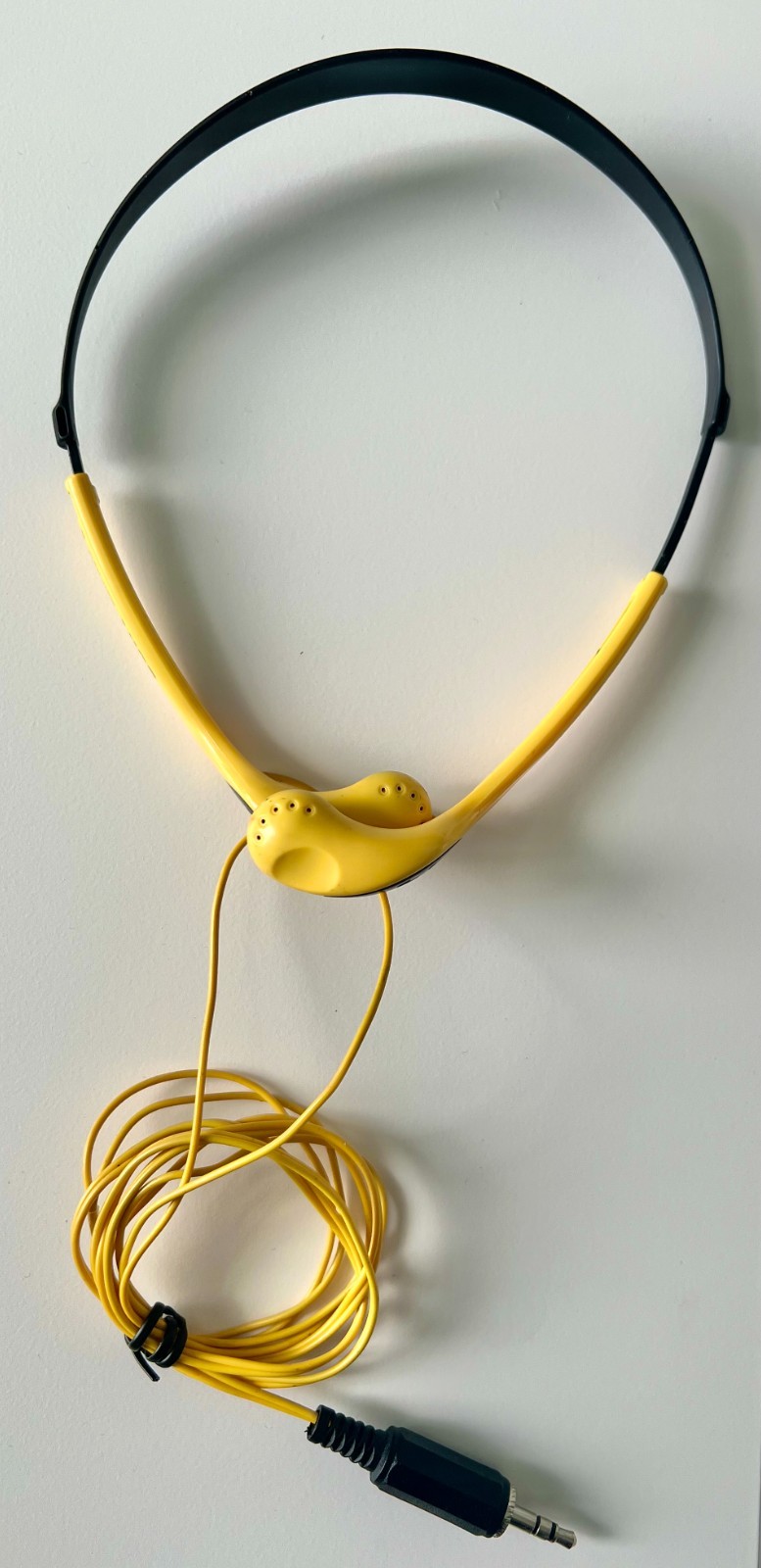 Sony MDR-W014 Yellow Wired 3.5mm Stereo Neckband Headphones Tested Working
