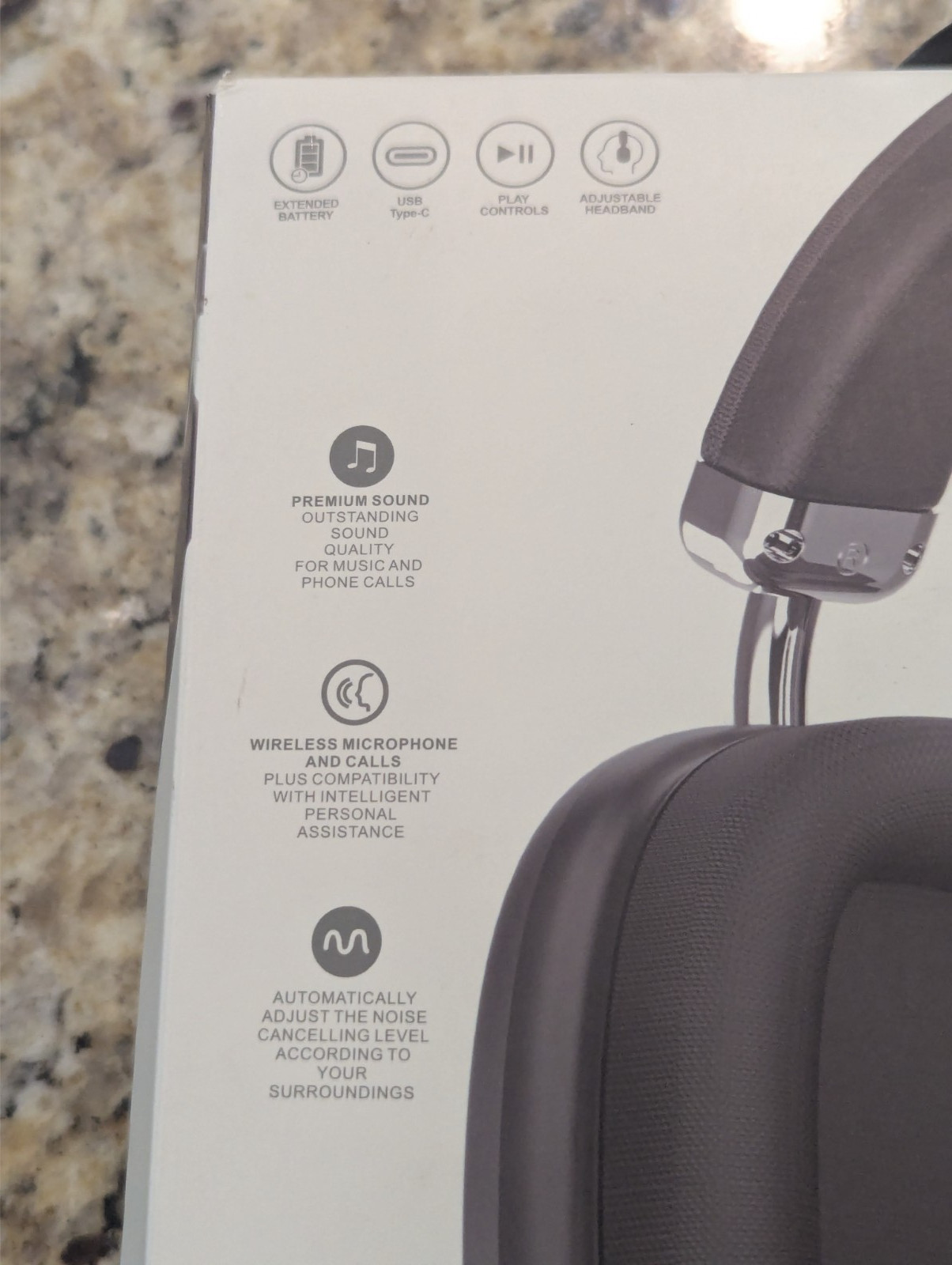 Wireless Stereo Headphones Over Ear 40hrs SY-BT1632 Charcoal