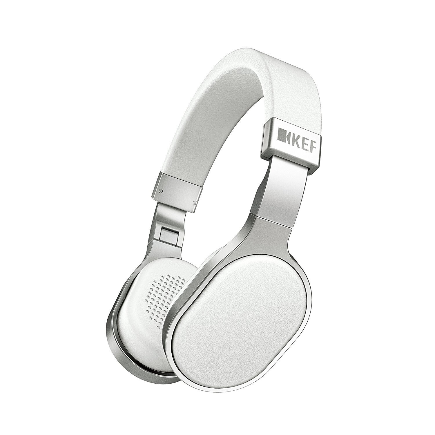 KEF M500 Hi-Fi On-Ear Headphones – Aluminum/White