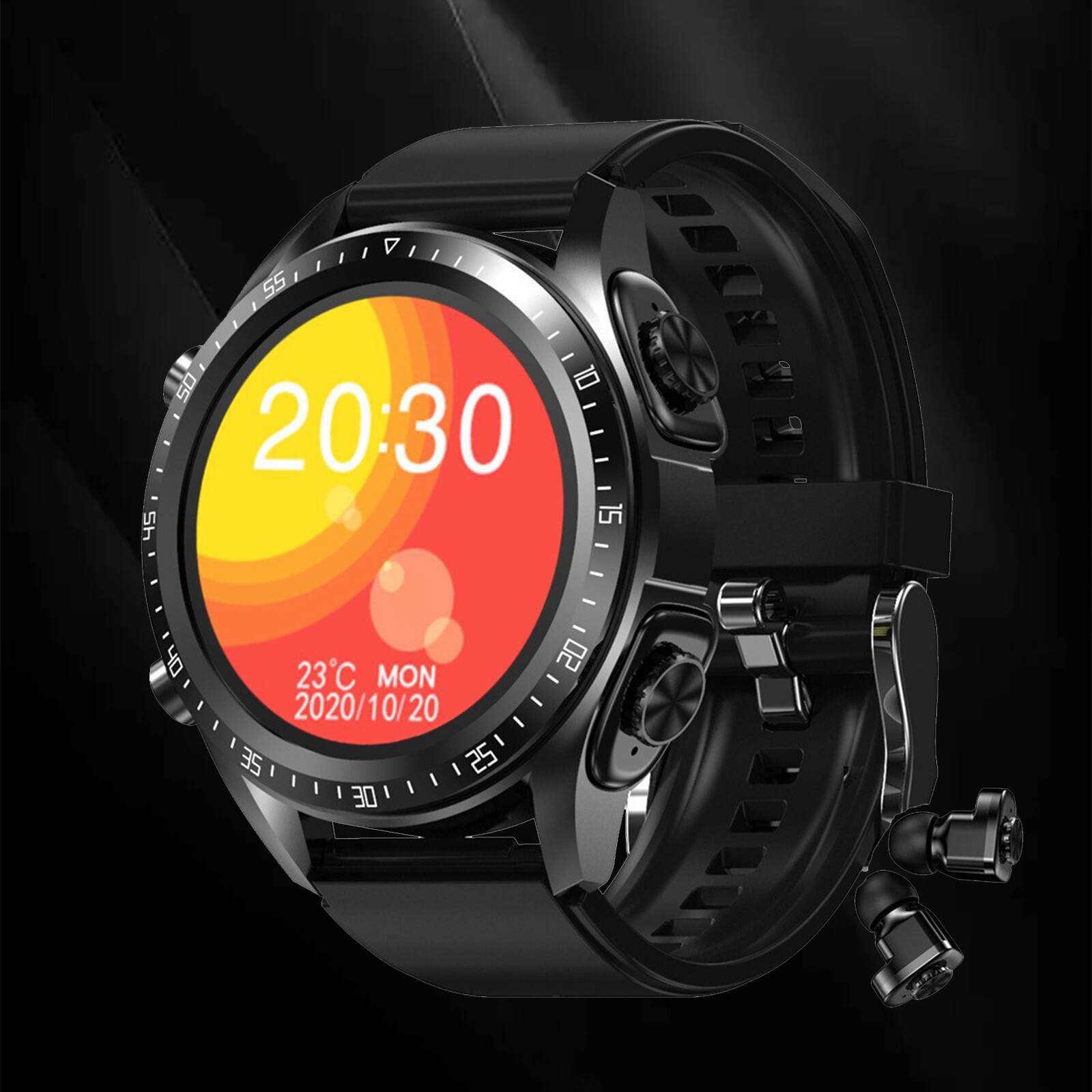 2 In 1 Smart Watch with Earbuds Men Smartwatch Wireless Headset For Android iOS