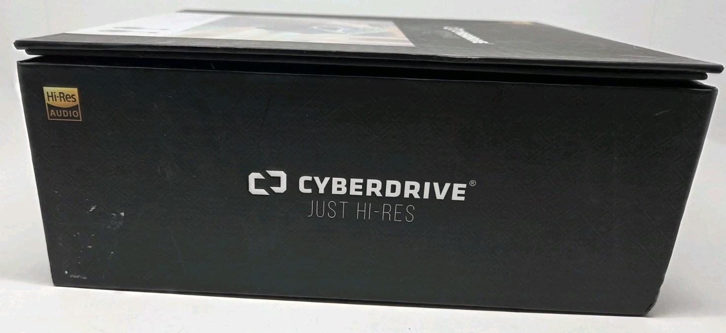 Cyberdrive Hi-Res Hybrid Dual Driver Over-Ear Headphones Blue Open Box Complete