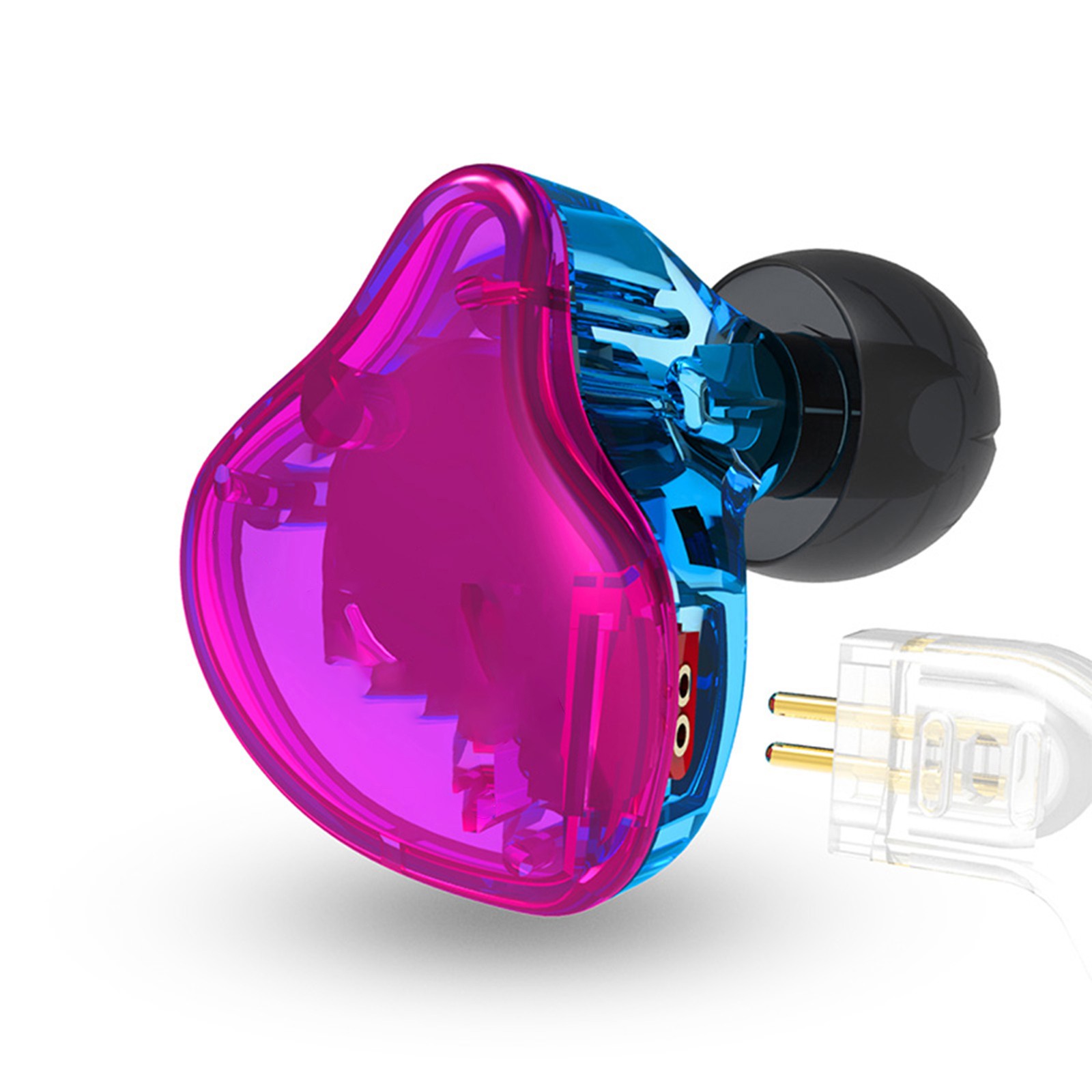 ZST 1BA+1DD Hybrid Drivers HIFI Music Earphone 3.5mm Wired Headph DSFQ