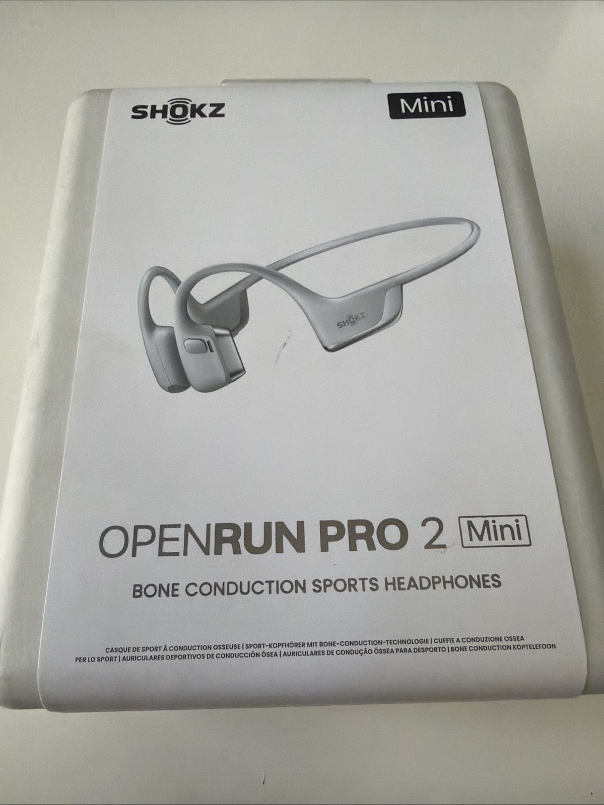 New Shokz OpenRun Pro 2 Mini Bone Conduction Sports Bluetooth Headphones Silver