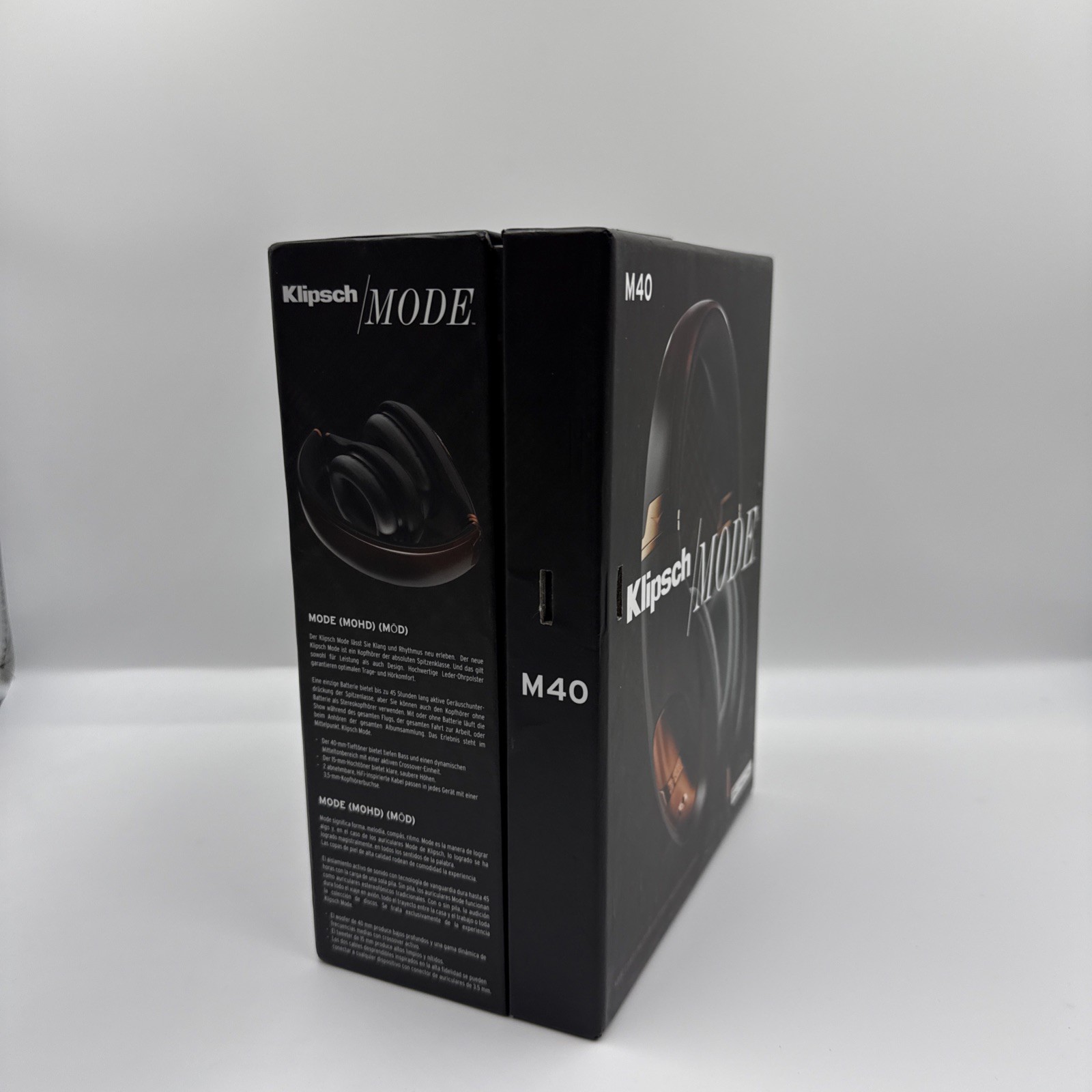 Klipsch Mode M40 Active Noise Canceling Over-Ear Headphones Copper Black (NEW)