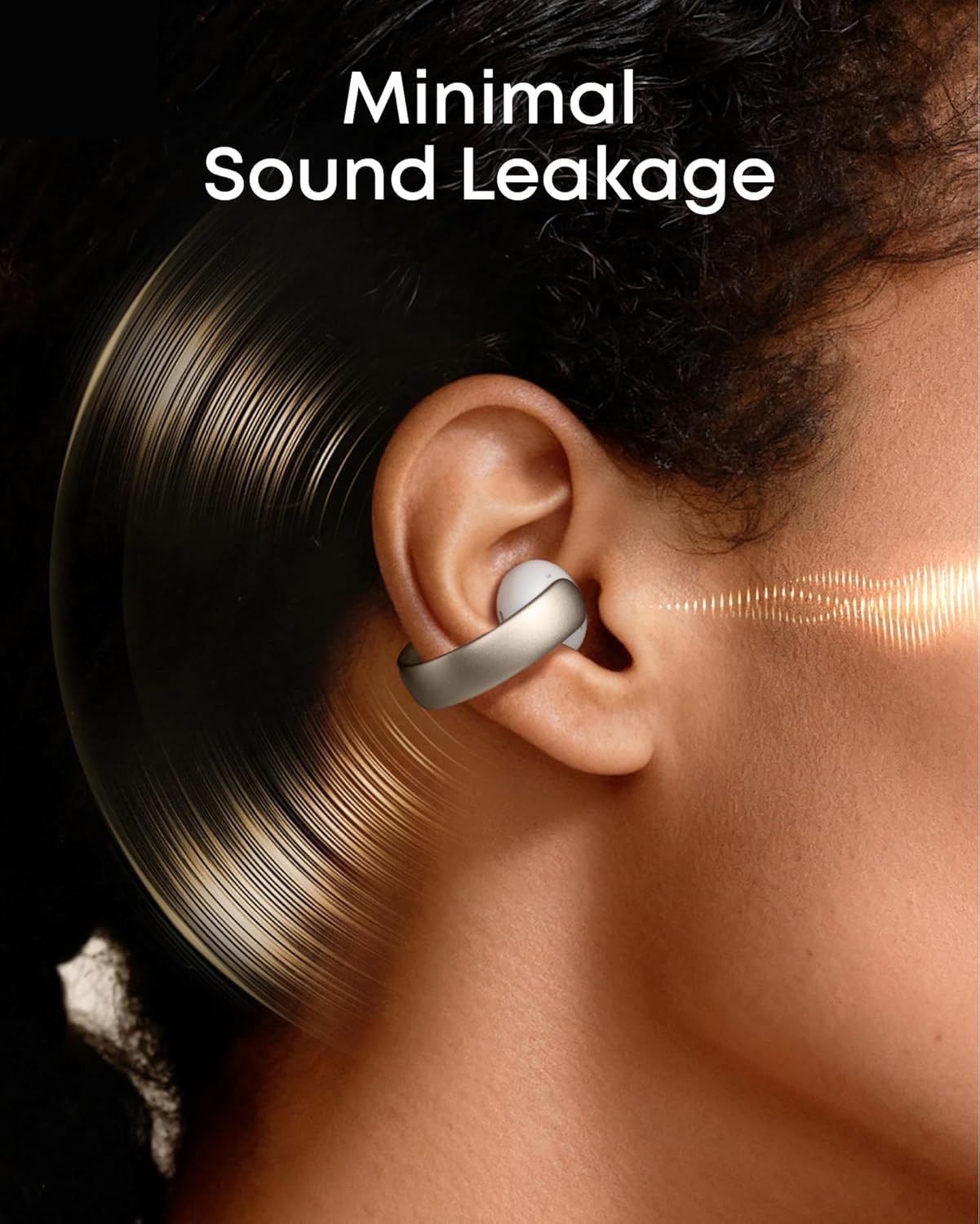 Soundcore Aeroclip by Anker, Open-Ear Earbuds, Clip-On Headphones, Adaptive Comf