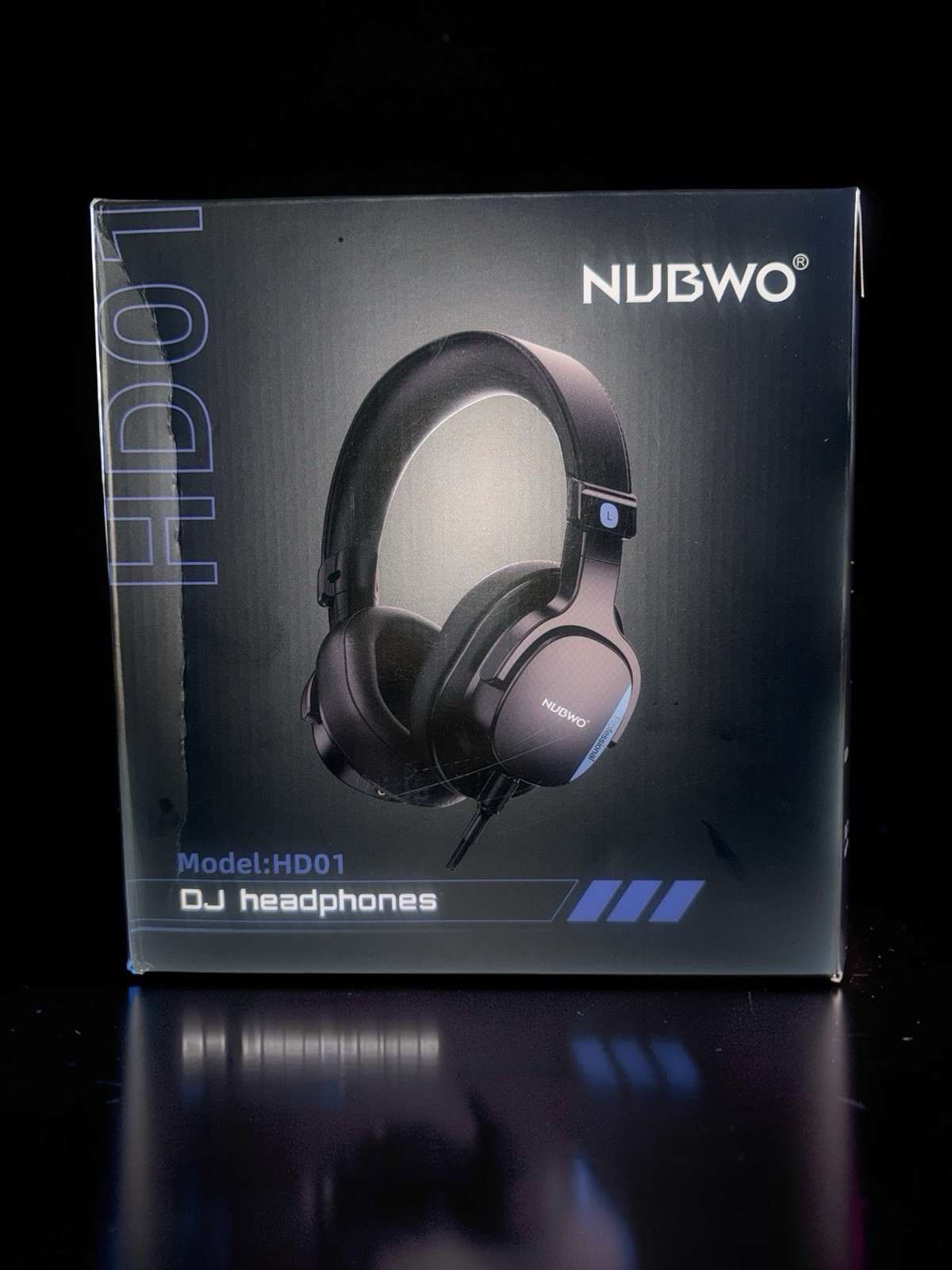 NUBWO HD01 Professional Studio Monitor Headphones (Black)
