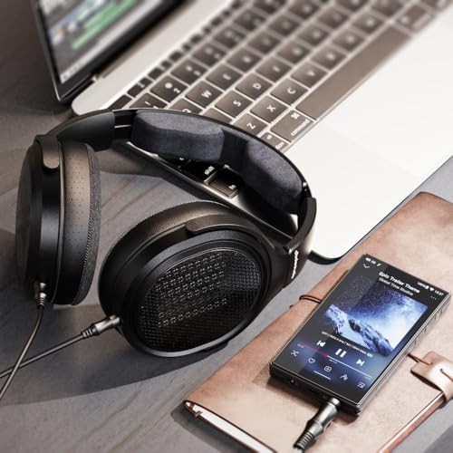 FiiO JT7 Black Open-Back Planar Magnetic Headphones 3.5mm 4.4mm Balanced Hi-Res