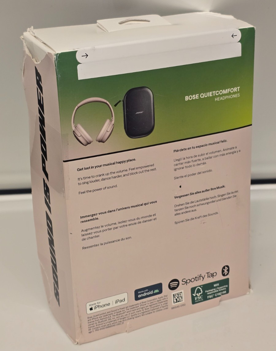 ⭐NEW -Open Box⭐ BOSE QuietComfort Headphones 884367-1100 Sandstone