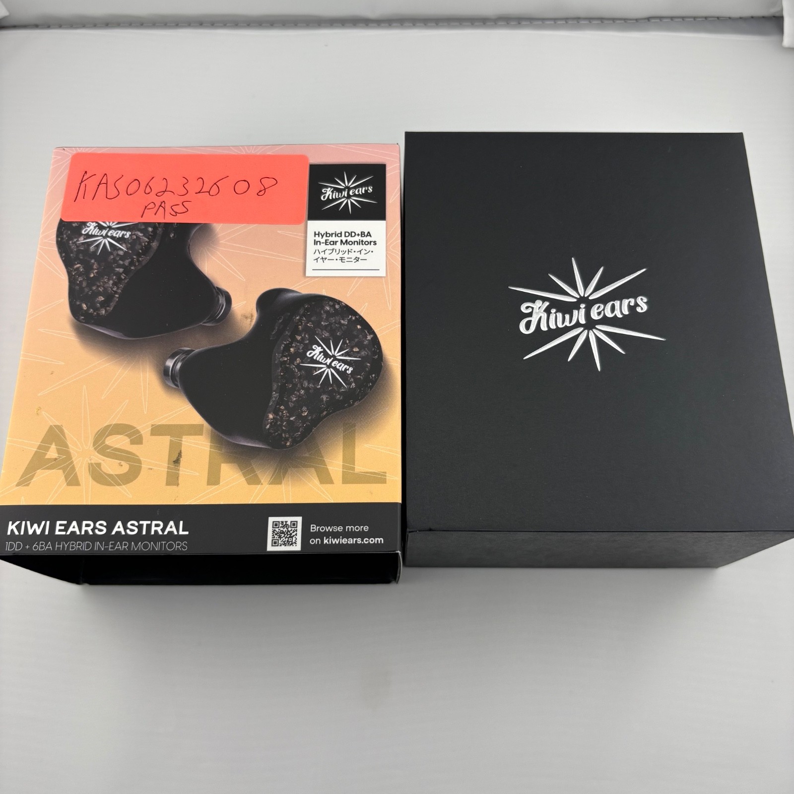 Kiwi ears Astral 1DD+6BA in-ear monitor IEM inspected, tested, free shipping