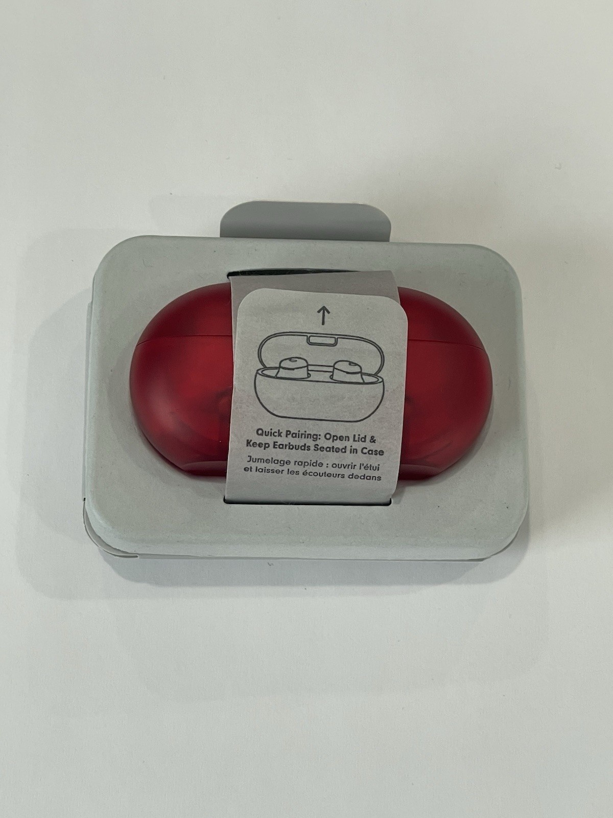 Beats by Dr. Dre Solo Buds Transparent Red In Ear Headphones – VERY GOOD