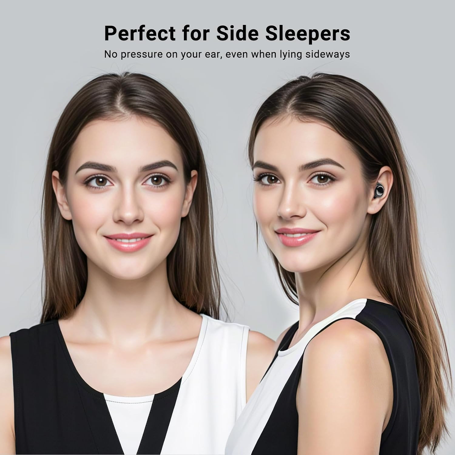 T33 Sleep Earbuds, Bluetooth 6.0 Noise Cancelling Sleep Headphones for Side Slee