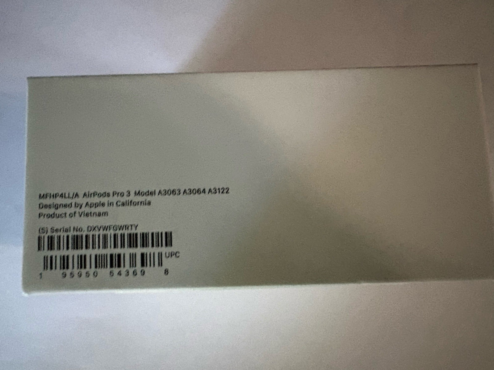 *BOX ONLY* Apple AirPods Pro 3 MFHP4LL/A
