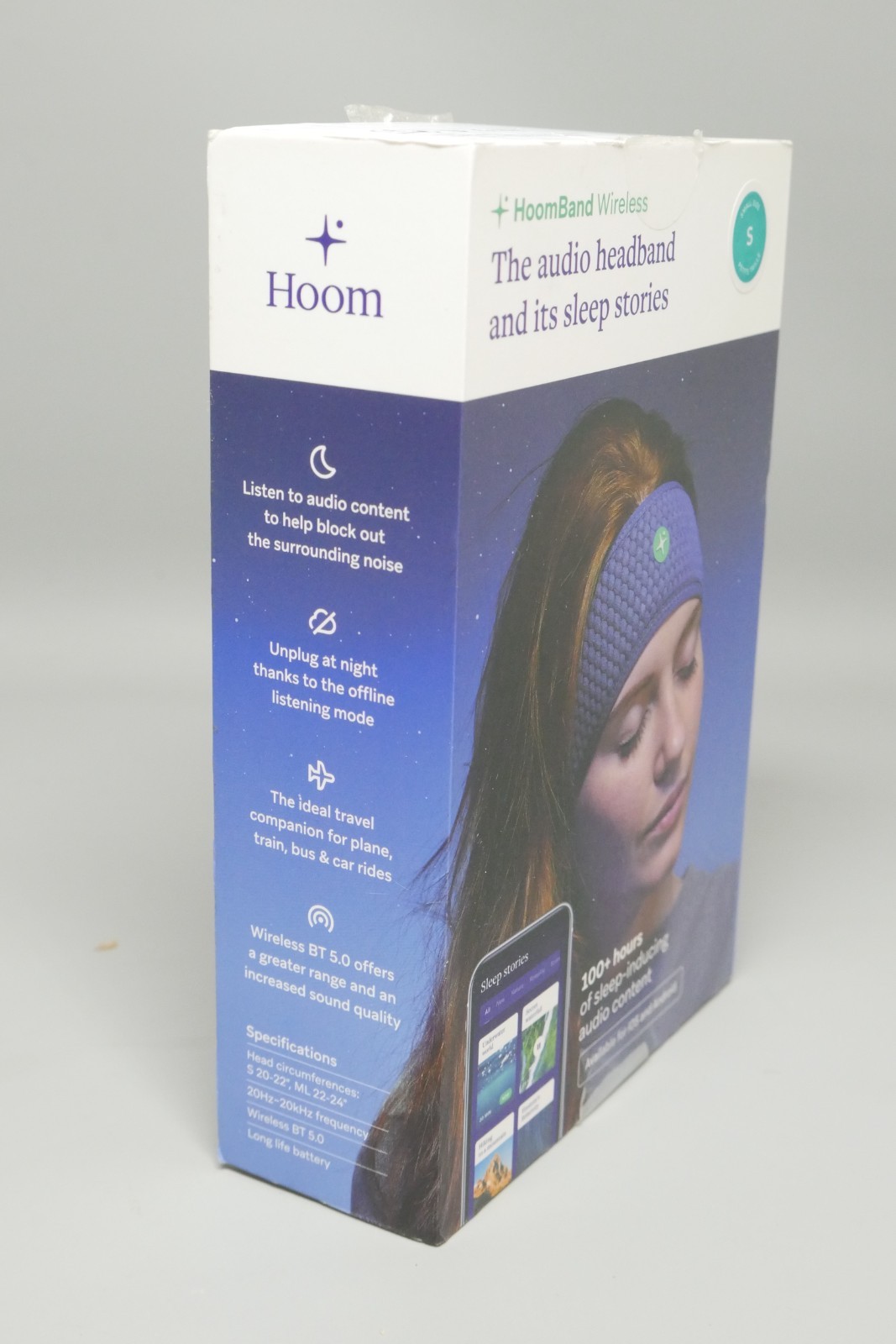 Livlab HoomBand Wireless Headband Headphone for Sleep Meditation Yoga Unused
