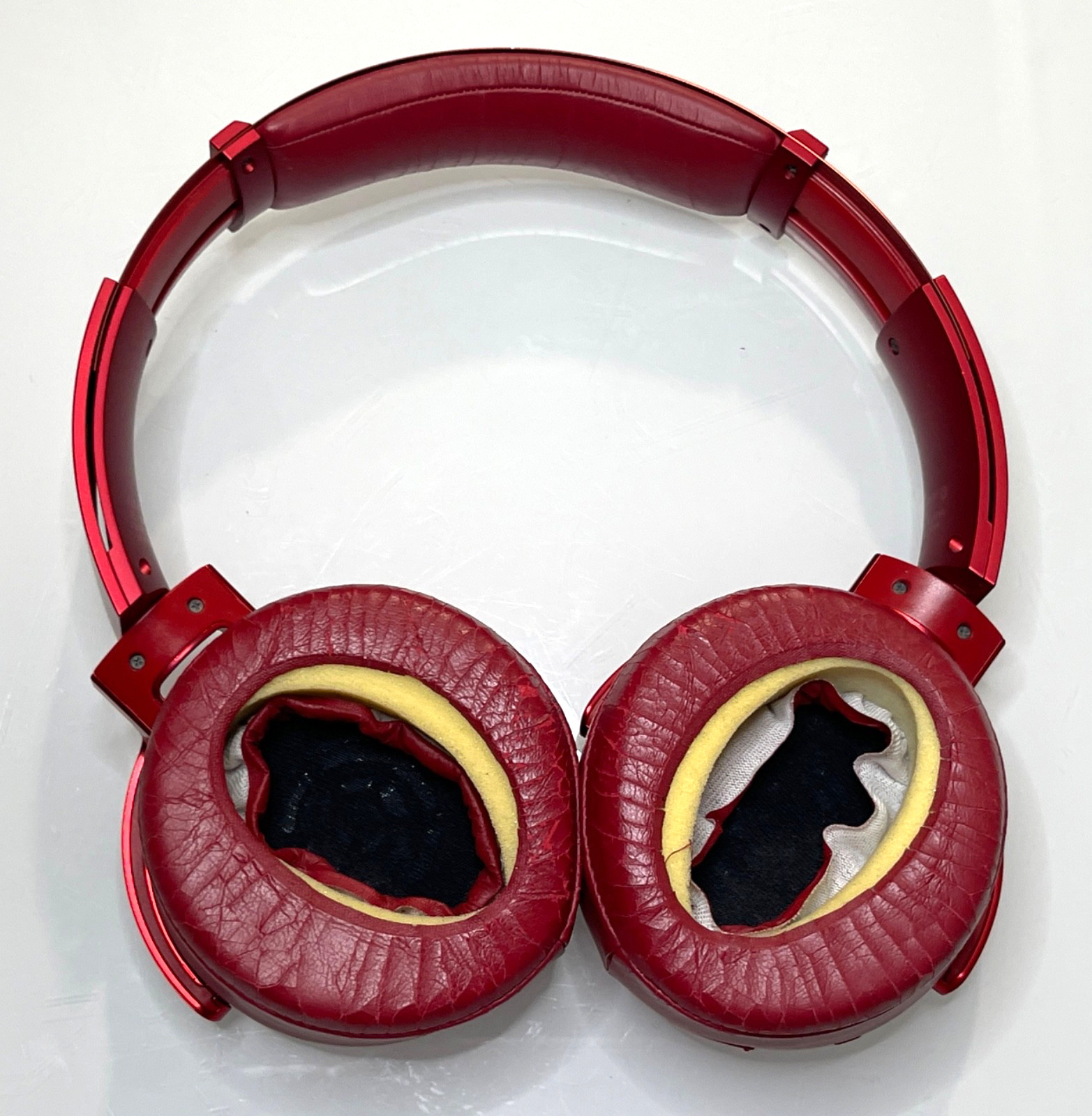 Sony MDR-XB950BT Extra Bass Bluetooth Over Ear Headphones – Red (Needs New Pads)