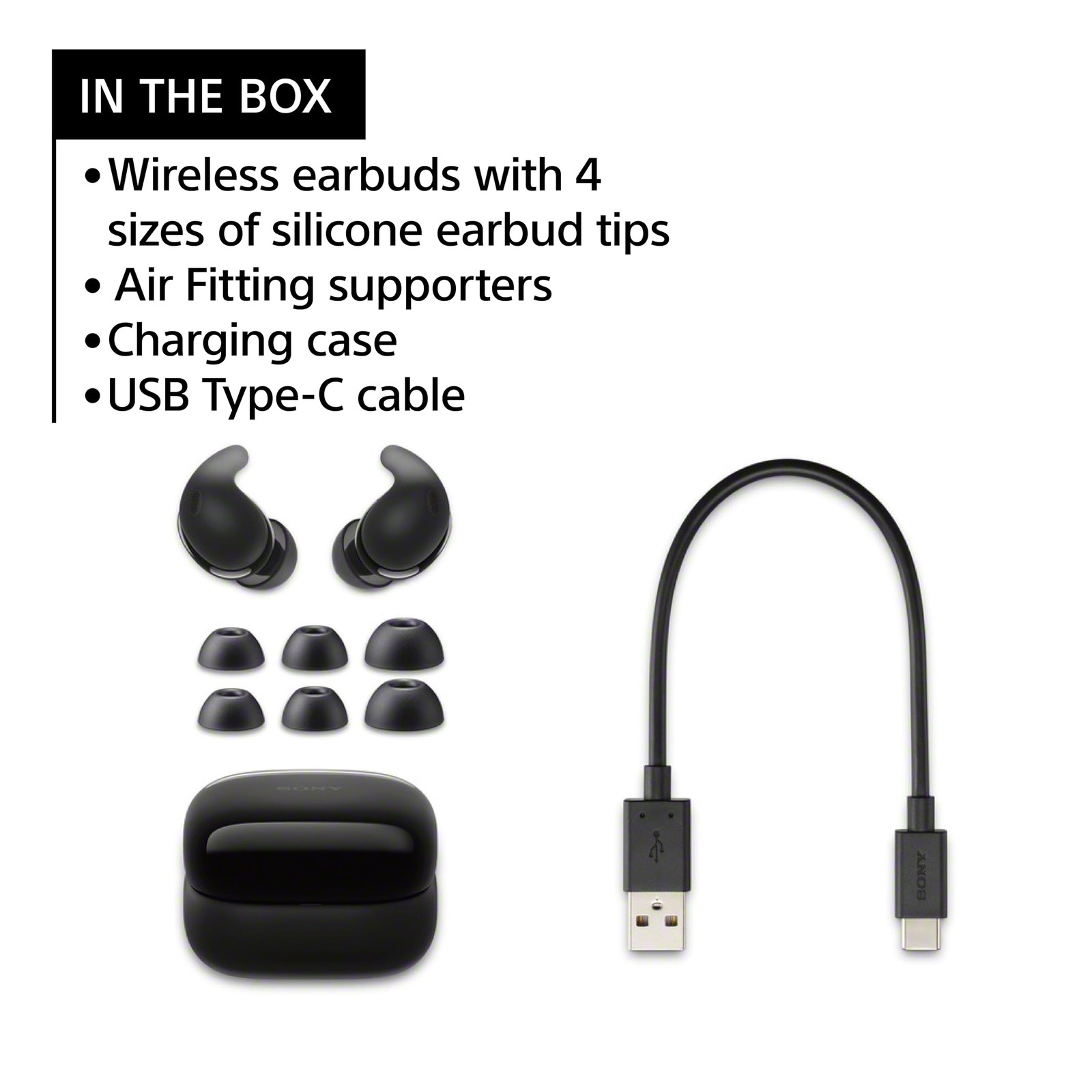 SONY WFLS910N/W LinkBuds Fit Truly Wireless Noise Canceling Earbud, White